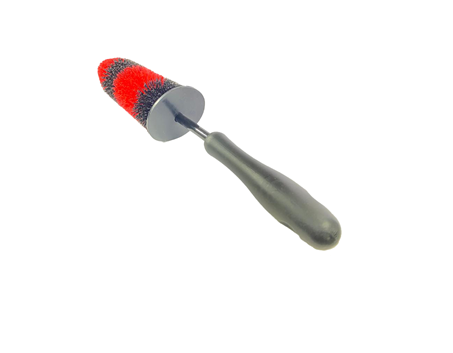 Velgenborstel Zacht - Rood & Zwart | Autoreiniger